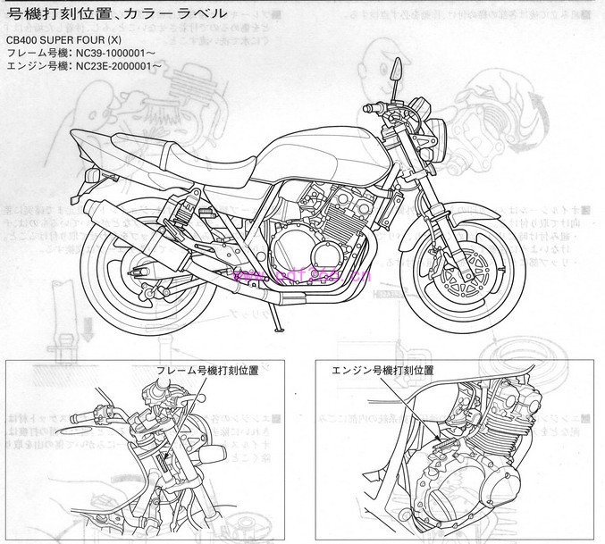 1999-2001 本田CB400 NC39 nc23e 维修